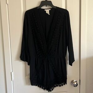 LA BLANCA Black Romper - Size S